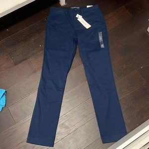 calvin klein slim fit pants, dark blue, 32-34,